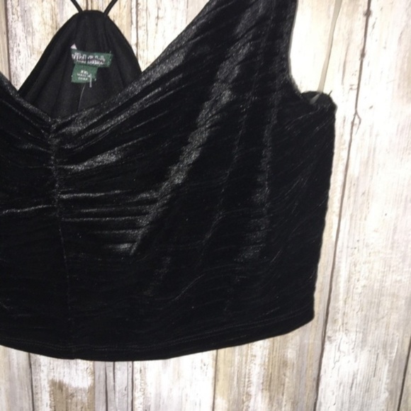 NWT Wild Fable Velvet Black Crop - Picture 3 of 5